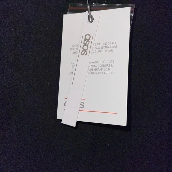 ASOS DESIGN Luxe embellished maxi robe with faux feather hem - NEW with TAGS - Picture 5 of 5